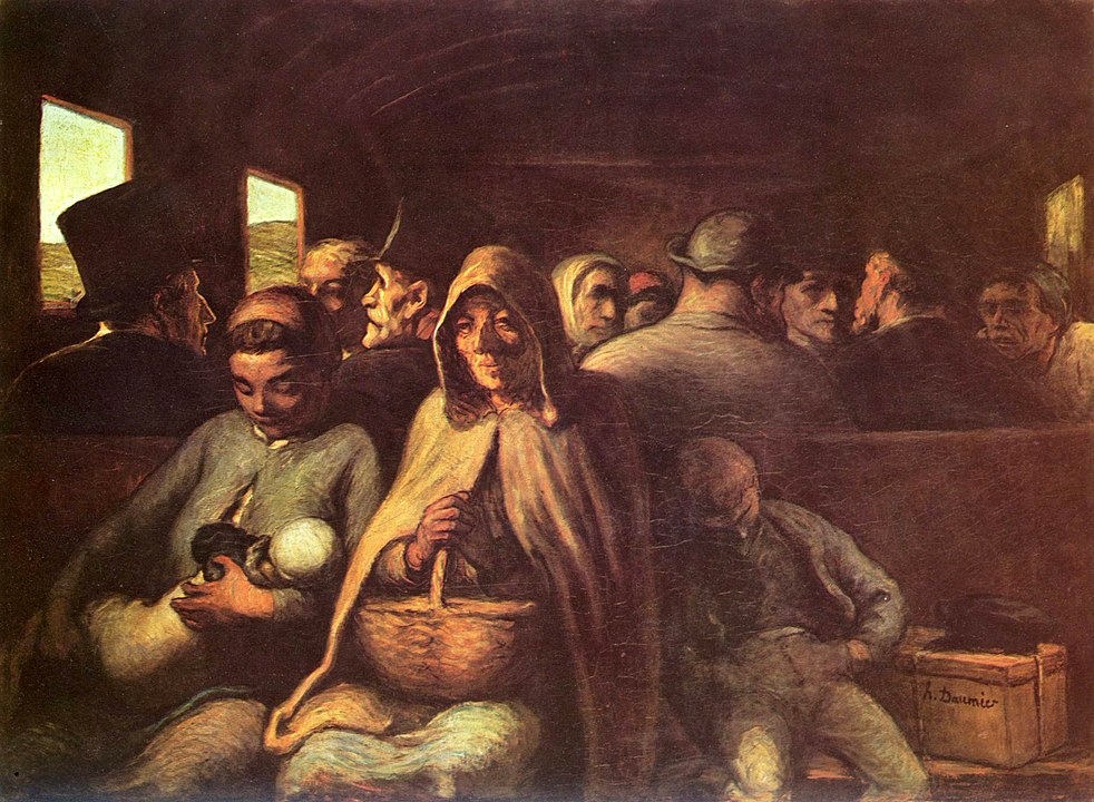 The Third-Class Carriage by Honoré Daumier, 1864, Art Institute of Chicago